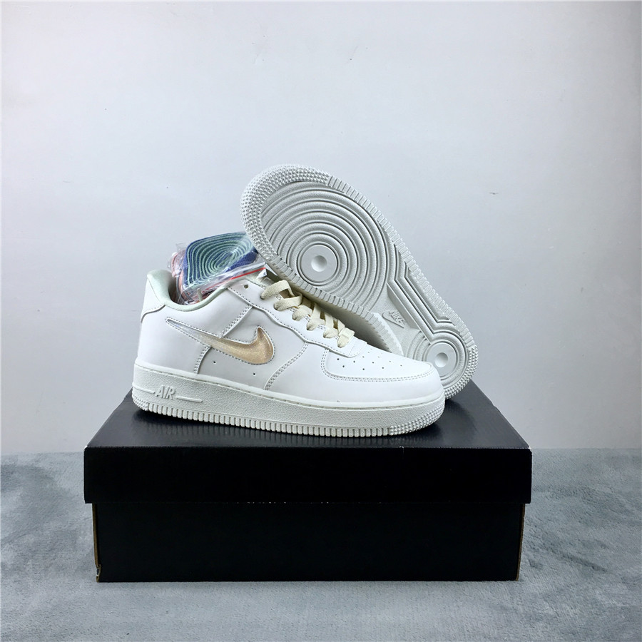 Nike Air Force 1 WMNS White Gold Shoes